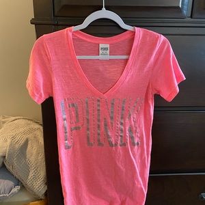 PINK V neck top.